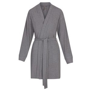 SKIMS Soft Lounge Robe in Heather Grey